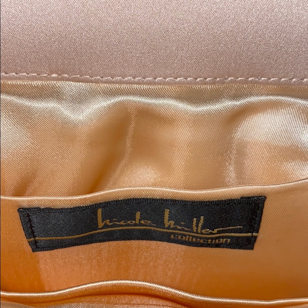 Pink Satin Nicole Miller Evening Bag - Picture 3 of 8